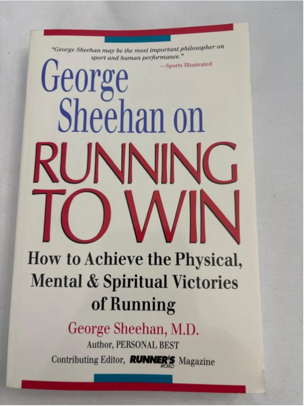 George Sheehan Running to Win Book #E28
